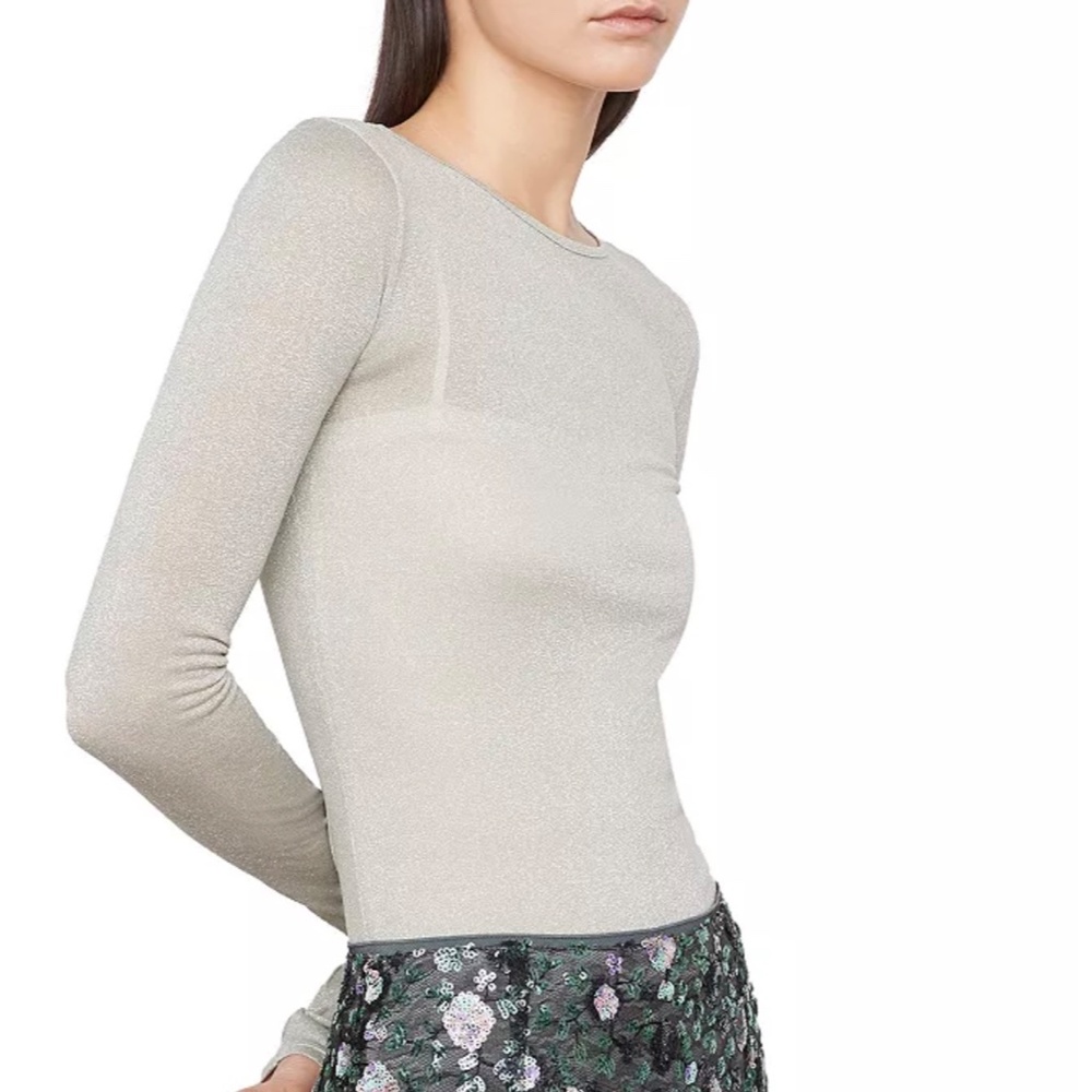 Vince Shimmer Long Sleeve Top- XL NWT